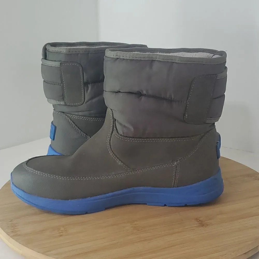 UGG Big Kids Toty Winter Weather Boot Grey Blue Size 4